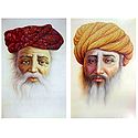 Rajasthani Old Men - Set of 2 Unframed Posters