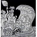 Devotees Worshipping Lord Ganesha