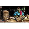 Basket Weaver Picture - Unframed Photo Print on Paper