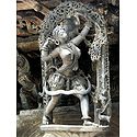 Huntress - Temple Sculpture from Belur, Karnataka, India