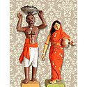 Coal Collecter Couple Photo - Unframed Photo Print on Paper