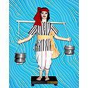 Curd Seller Photo - Unframed Photo Print on Paper