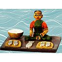 Woman Fish Seller Photo - Unframed Photo Print on Paper