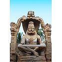 Statue of Narasimha Avatar, Hampi - Karnataka, india