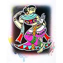 Dancing Girl - Photo Print of Jamini Roy Painting