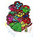 Children - Photo Print of Jamini Roy Painting