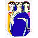 Three Women - Photo Print of Jamini Roy Painting