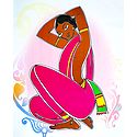 Santhal Woman - Photo Print of Jamini Roy Painting