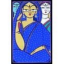 Three Women - Photo Print of Jamini Roy Painting