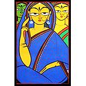 Three Women - Photo Print of Jamini Roy Painting