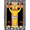 Jesus Christ - Photo Print of Jamini Roy Painting