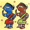 Rural Women - Photo Print of Jamini Roy Painting