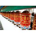 Prayer Wheels at Rumtek Monastery -  East Sikkim, India