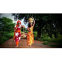 Snake Charmer Couple Photo - Unframed Photo Print on Paper