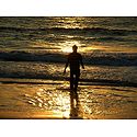 Sunset at Allepey Beach - Kerala, India
