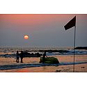 Sunset at Vaga Beach, Goa, India