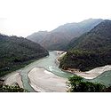 Confluence of River Tista and Rangpo - East Sikkim, India