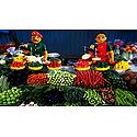 Vegetable Sellers Photo - Unframed Photo Print on Paper