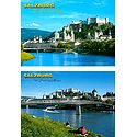 Salzburg City Views, Austria - Set of 2 Postcards