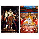 Buddha and Avalokiteshvara - Set of 2 Postcards