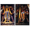 Manjushri and Maitreya Buddha (Reprint of Medieval Painting) in Alchi Monastery, Ladakh- Set of 2 Postcards