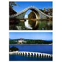 Jade Belt Bridge and the Seventeen Arch Bridge, China - Set of 2 Postcards