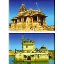 Kalika Temple and Padmini Palace, Chittorgarh - Set of 2 Postcards