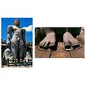 Lord Gomateshwara and Foot of Sri Gomateshwara - Set of 2 Postcards