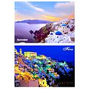 Santorini, Greece - Set of 2 Postcards