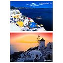 Santorini, Greece - Set of 2 Postcards