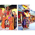 Chaams Festival at Spituk, Ladakh - Set of 2 Postcards