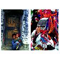 Brokpa Lady and Tribal Children from Ladakh - Set of 2 Postcards