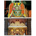 Goddess Radharani and Radha Krishna in Temple - Set of 2 Postcards