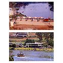 Mini Train and Lake View, Ooty - Set of 2 Postcards