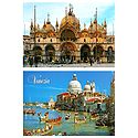 Saint Mark's Basilica and Boat Race in Venetian Lagoon, Italy - Set of 2 Postcards