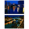 Venice at Night, Italy - Set of 2 Postcards