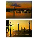 Venice at Sunset, Italy - Set of 2 Postcards