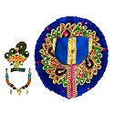 Blue Dress and Accessories for 3 Inches Bal Gopal Idol