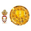 Yellow Dress and Accessories for 3.5 Inches Bal Gopal Idol