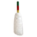 White Chamor with Colorful Wooden Handle for Puja Arti