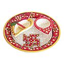 Marble Plate with Ritual Accessories