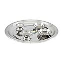 Stainless Steel Thali with Ritual Accessories