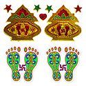 2 Pairs of Kalash and Charan Sticker