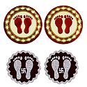 2 Pair of Sticker Charan