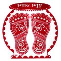 Kalash with Charan on Tranparent Sheet Sticker