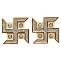 Set of 2 Acrylic Swastika Stickers
