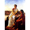 Radha and Her Sakhi Waiting for Krishna