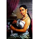 Lady with Flower Garland
