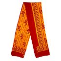 Saffron Angavastra with Mahakal Print 