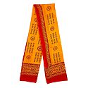 Saffron Angavastra with Om Namah Shivai Print 